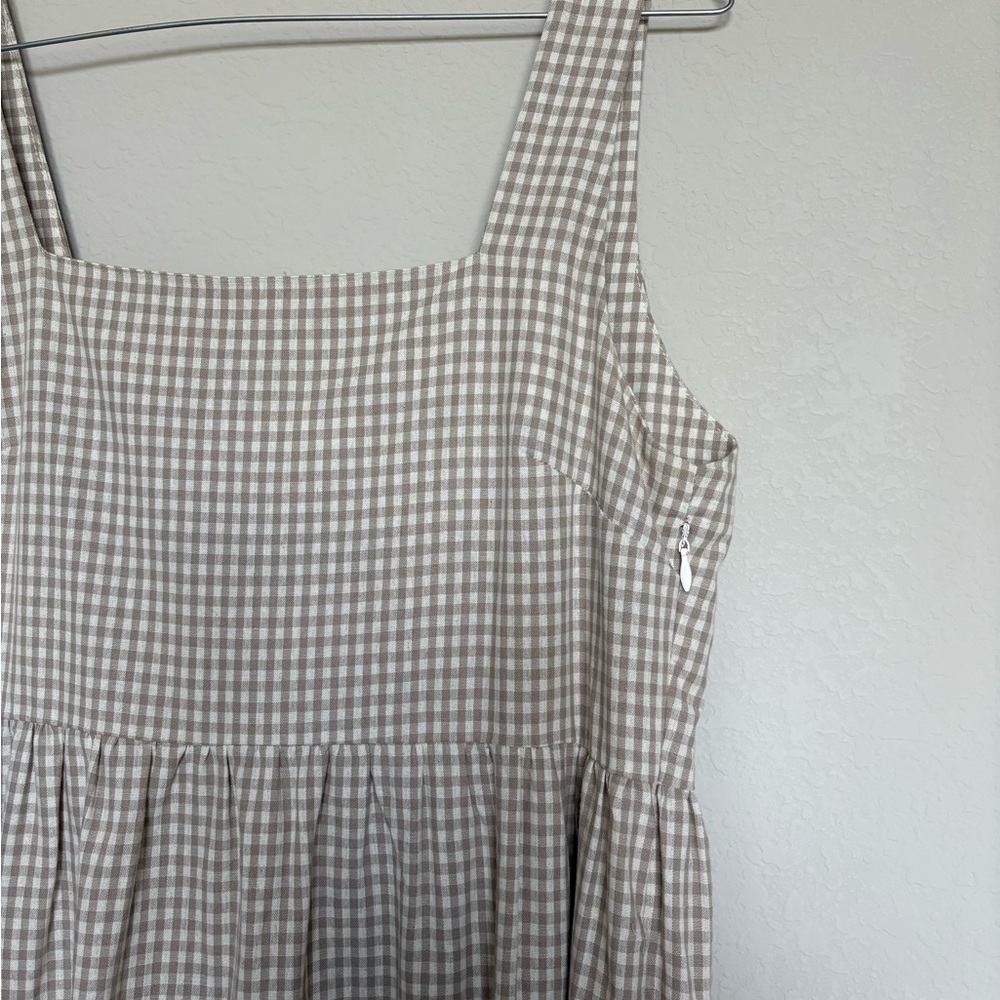 Gingham Checkered Sleeveless Dress